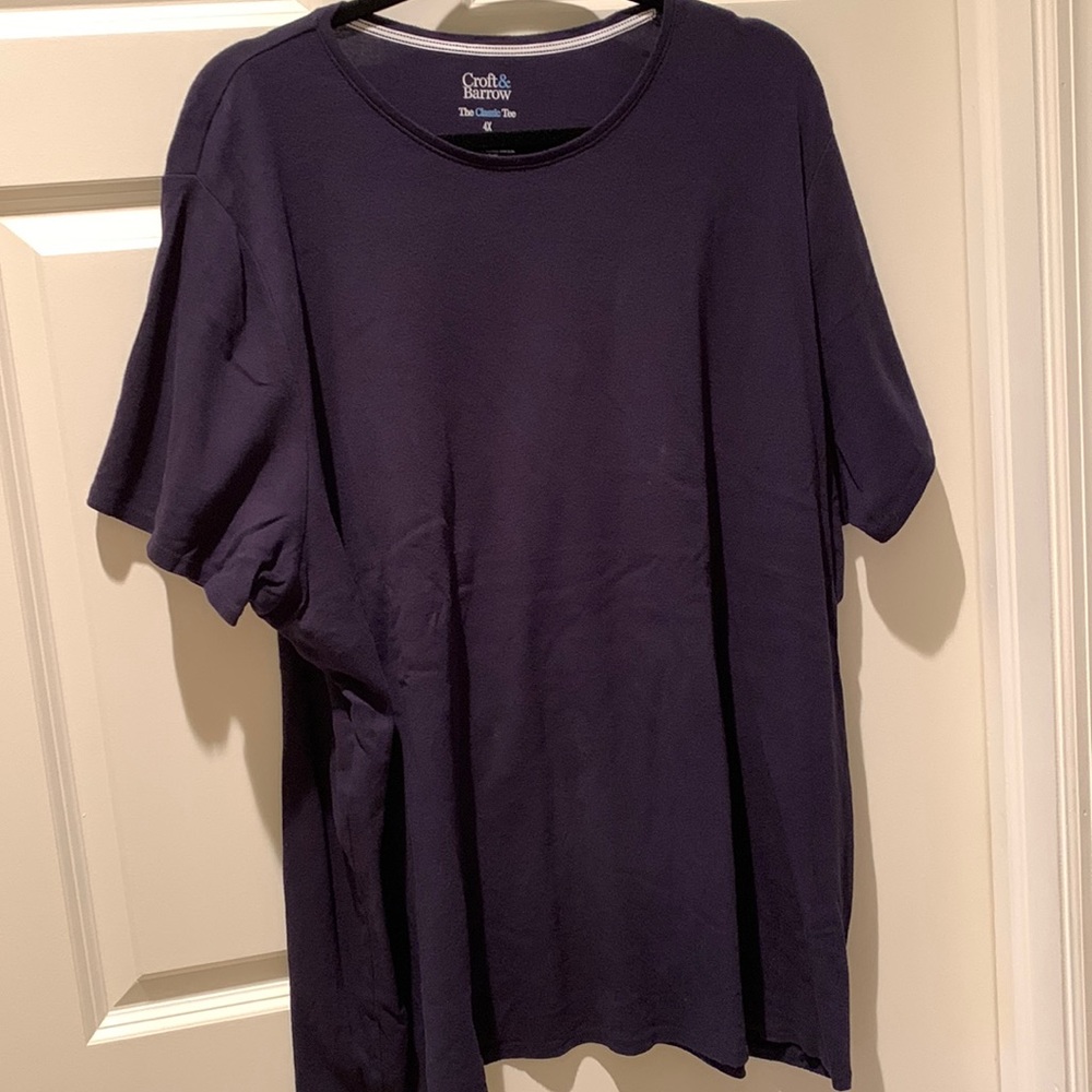 Croft & Barrow short sleeve navy blue crew neck T-shirt Women’s plus size 4X